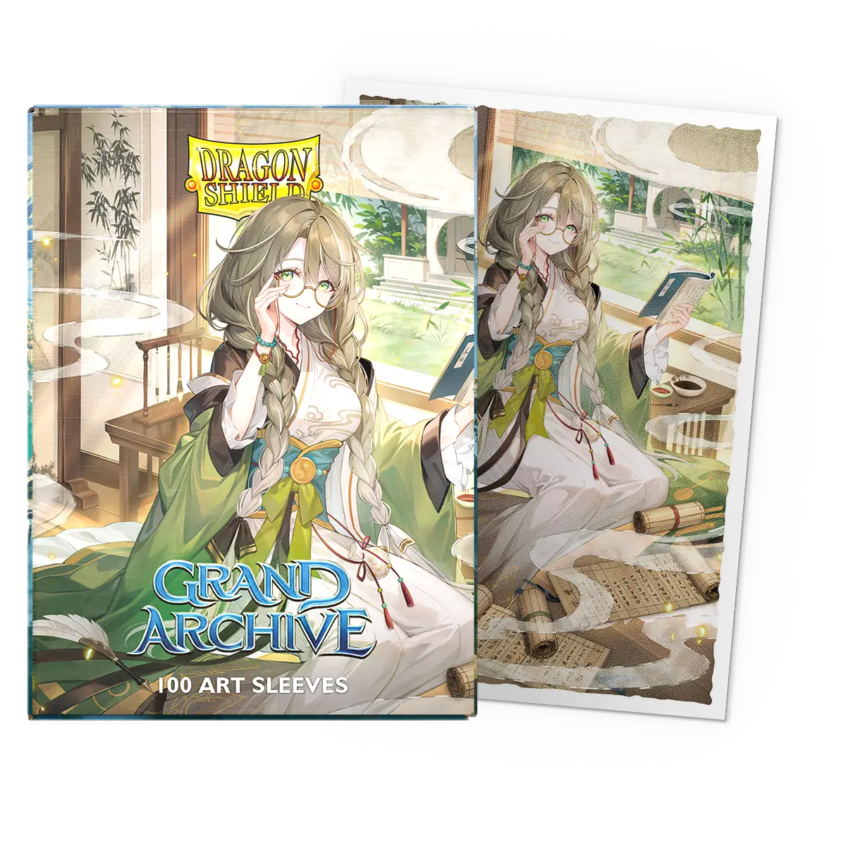 Dragon Shield: Grand Archive - Kongming, Wayward Maven - Matte Art Sleeves - Standard Size