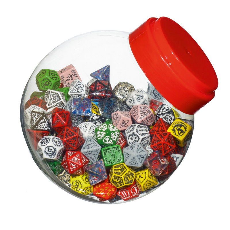 Q Workshop | D4, D6, D8, D10, D12, D20, D100 | Jar Of Dice