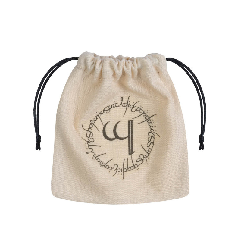 Q Workshop | Beige & Black | Elvish Dice Bag