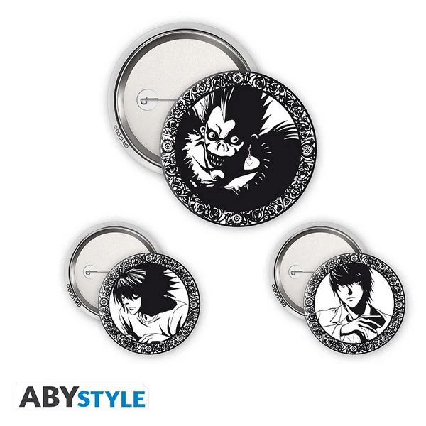 Abysse | Death Note | Light, L & Ryuk Badge Pack