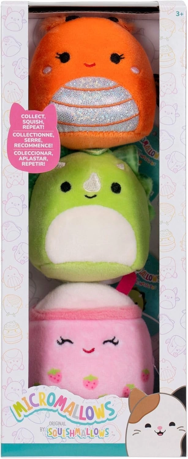 Jazwares | Squishmallows Micromallows: Mony, Tristan & Victoria | 3er Set Plush (6cm)