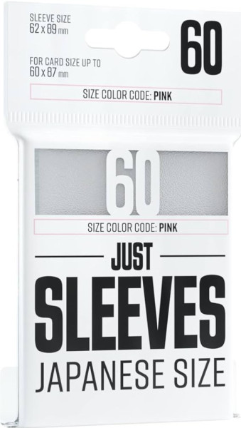 Gamegenic | Just Sleeves - Japanese Size White | 60 Sleeves