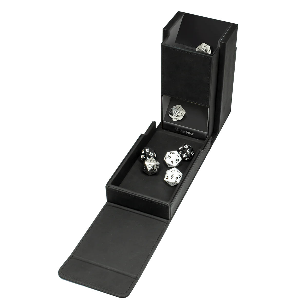 Ultra Pro: Alcove Dice Tower - Wildleder-Lederoptik