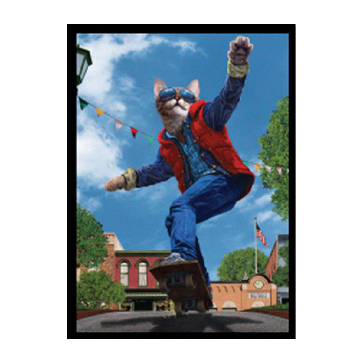 Ultra Pro | Movie Cats - Cat to the Future | Double-Matte White Core Sleeves (50 Stk.)