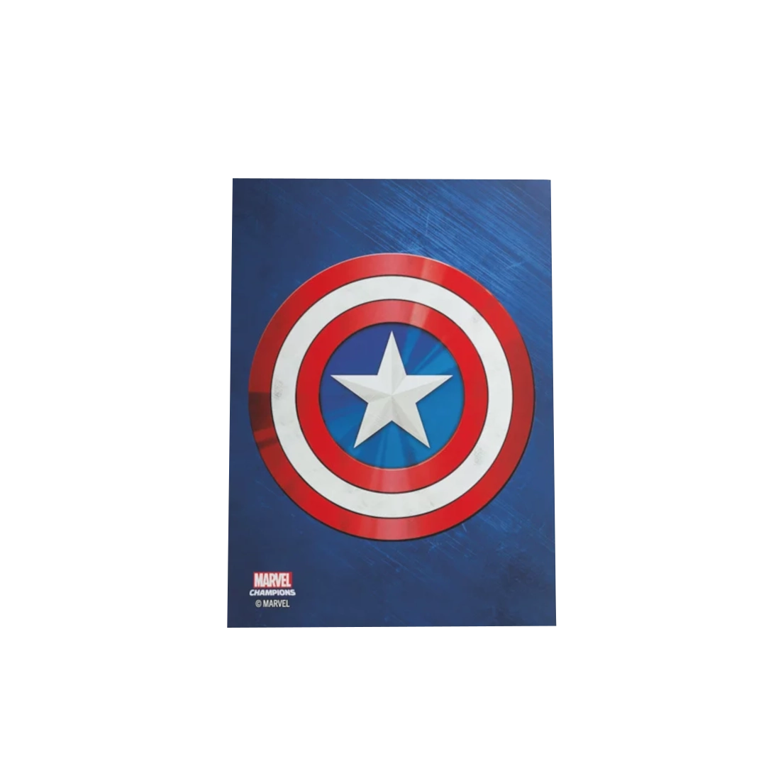 Gamegenic | Marvel Champions Sleeves | Captain America (50+1)