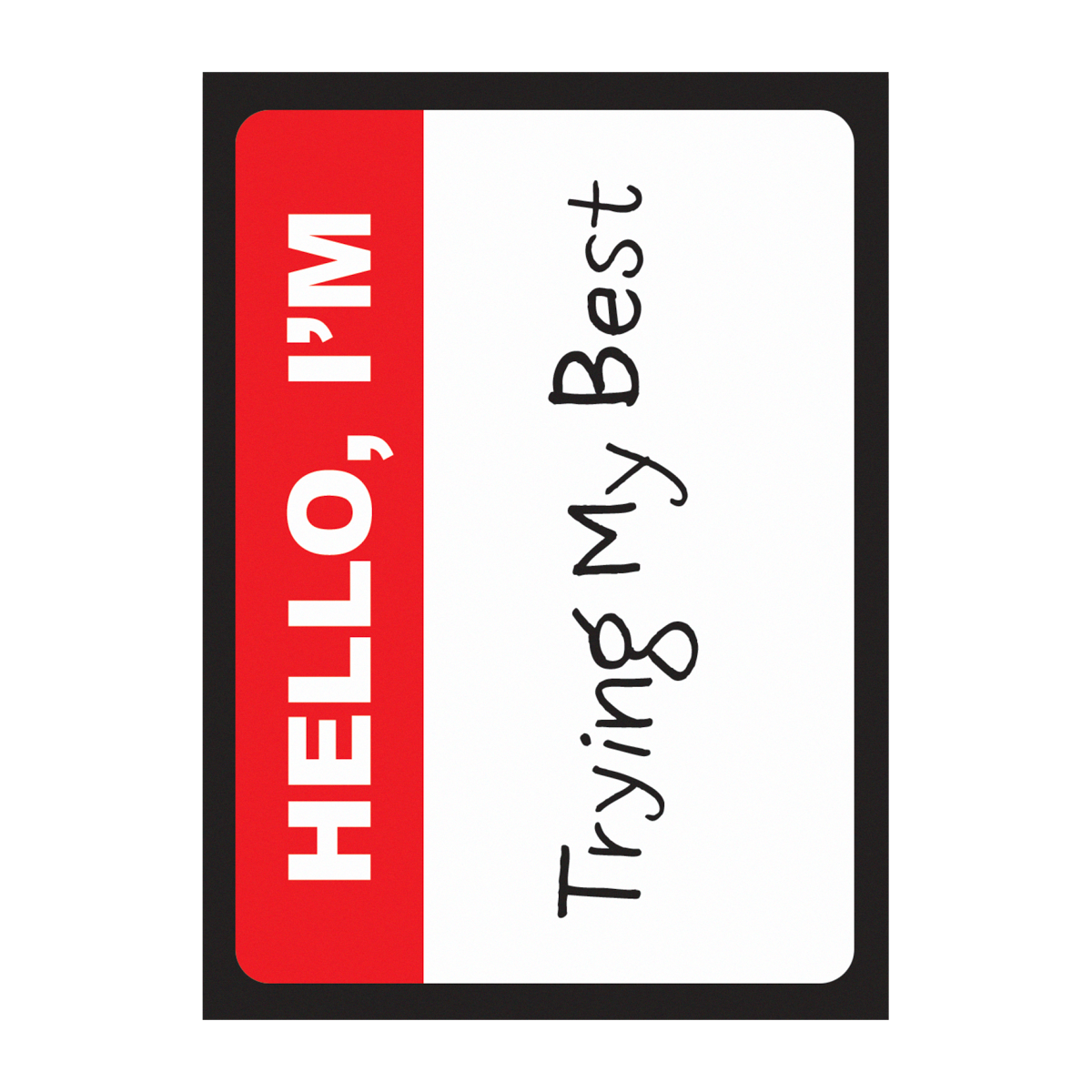 Ultra Pro | I'm Trying | 50pcs Double-Matte White Core Sleeves