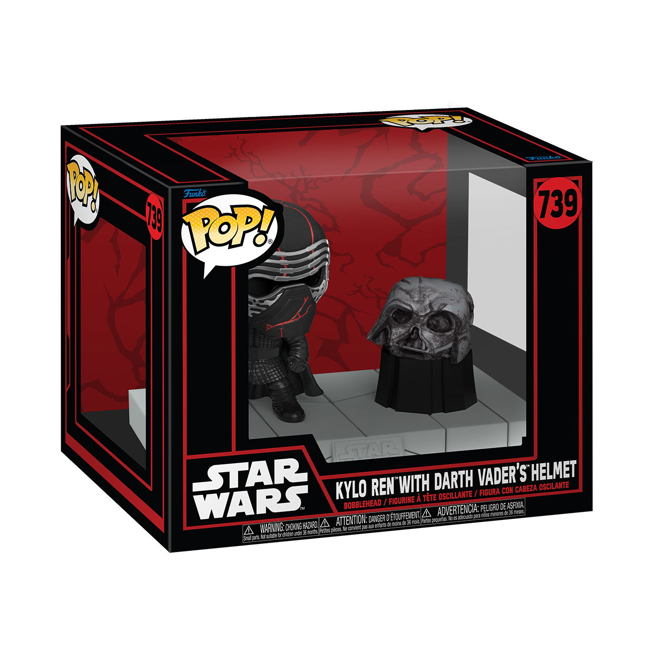 POP Deluxe: Kylo Ren with Darth Vader's Helmet - Star Wars