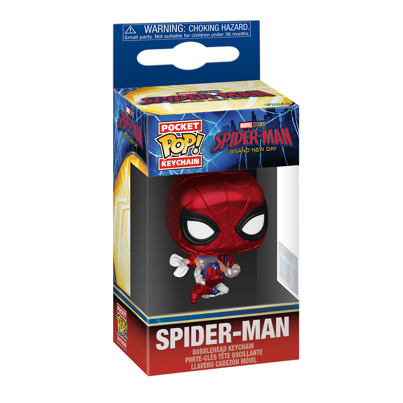 Pop! Keychain | Brand New Day - Metallic | Spider-Man