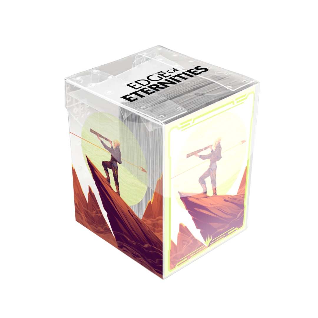 Ultra Pro - Edge of Eternities - Sami, Wildcat Captain - 100ct Deck Protector Sleeves in Clear Box for Magic: The Gathering