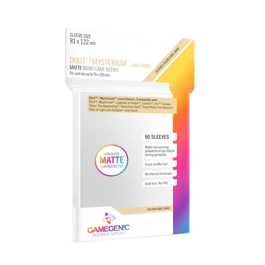 Gamegenic | Matte Board Game Sleeves | Sand 81x122mm (90pc)