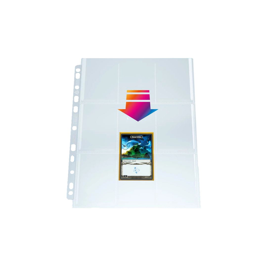 Gamegenic - Ultrasonic Toploading 9-Pocket Pages - Pack (10 Stück)