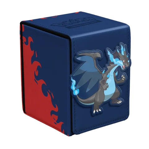 Ultra Pro: Mega Charizard X - Alcove® Flip Deck Box® für Pokémon TCG