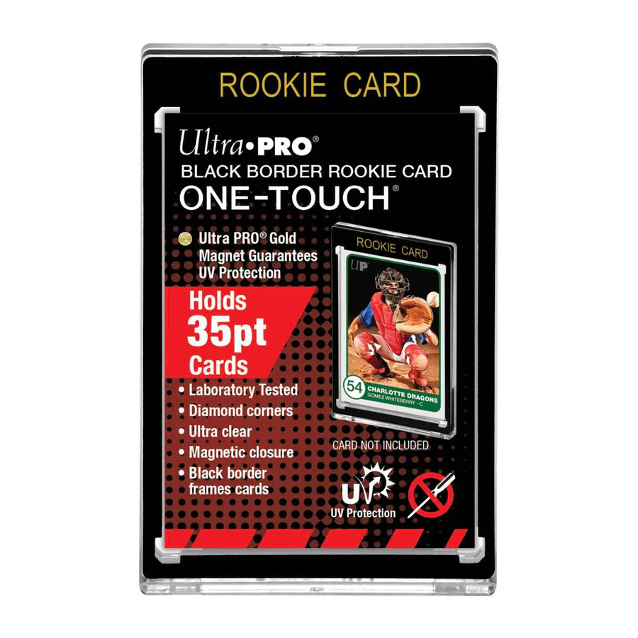 Ultra Pro | ONE-TOUCH® - 35PT ROOKIE Black Border UV | Magnetic Holder