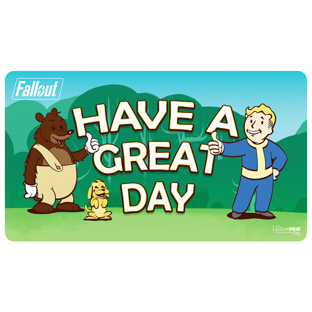 Ultra Pro | Fallout |  Vault Boy - Have A Great Day Playmat