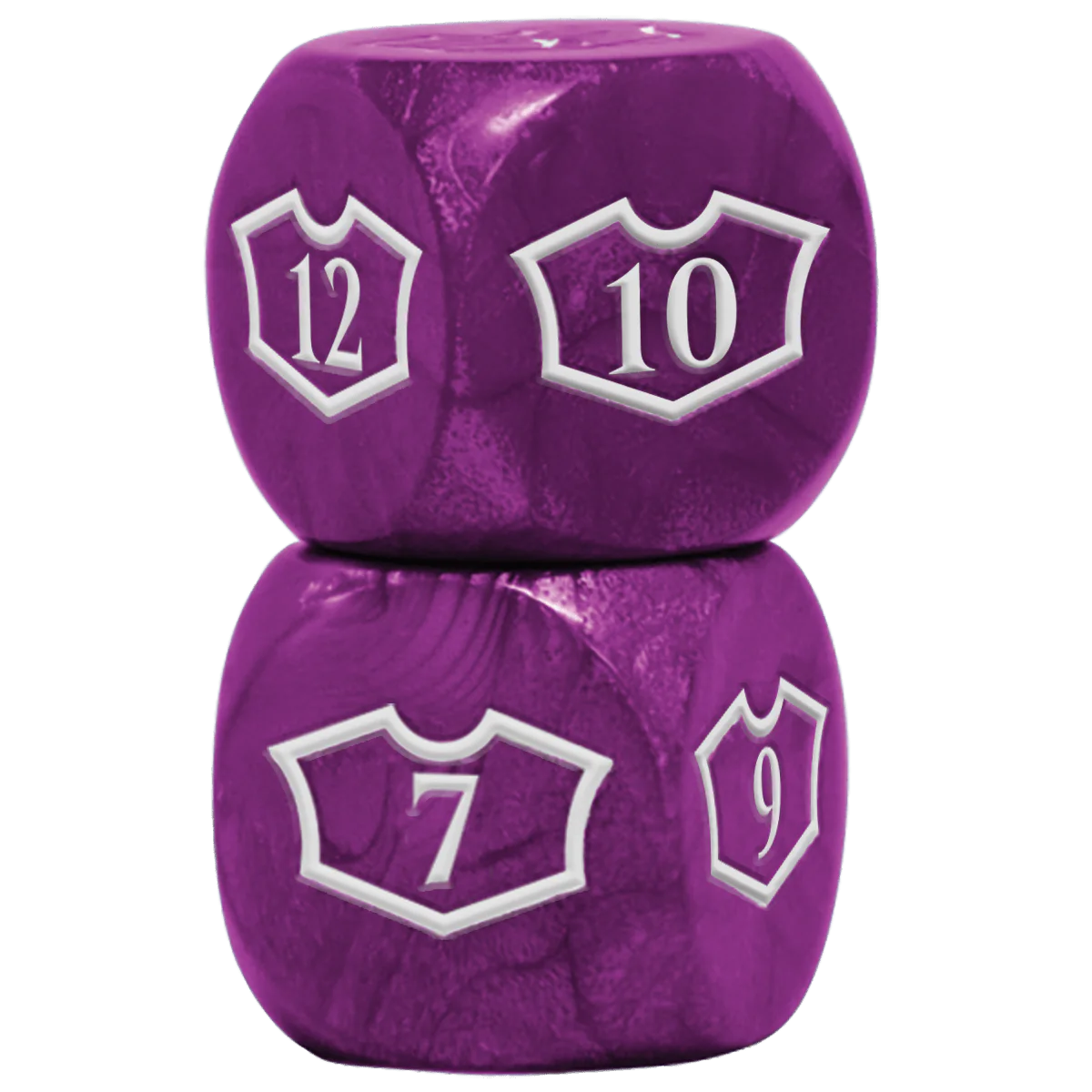 Ultra Pro - Deluxe 22MM Swamp Loyalty Dice Set with 7-12 for Magic: The Gathering