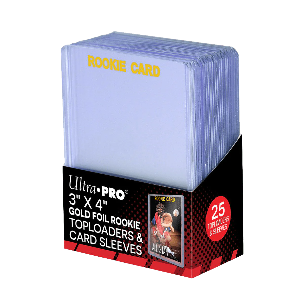 Ultra Pro | 3" x 4" Gold Folie Rookie | Toploaders & Card Sleeves (25ct)