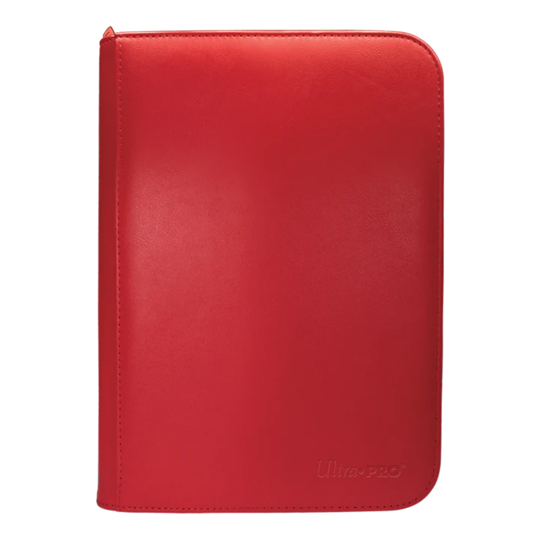 Ultra Pro | Vivid - Red | 4-Pocket Zippered PRO-Binder