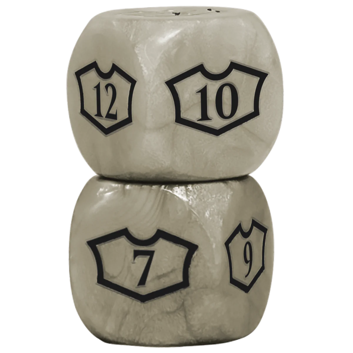 Ultra Pro - Deluxe 22MM Plains Loyalty Dice Set with 7-12 for Magic: The Gathering
