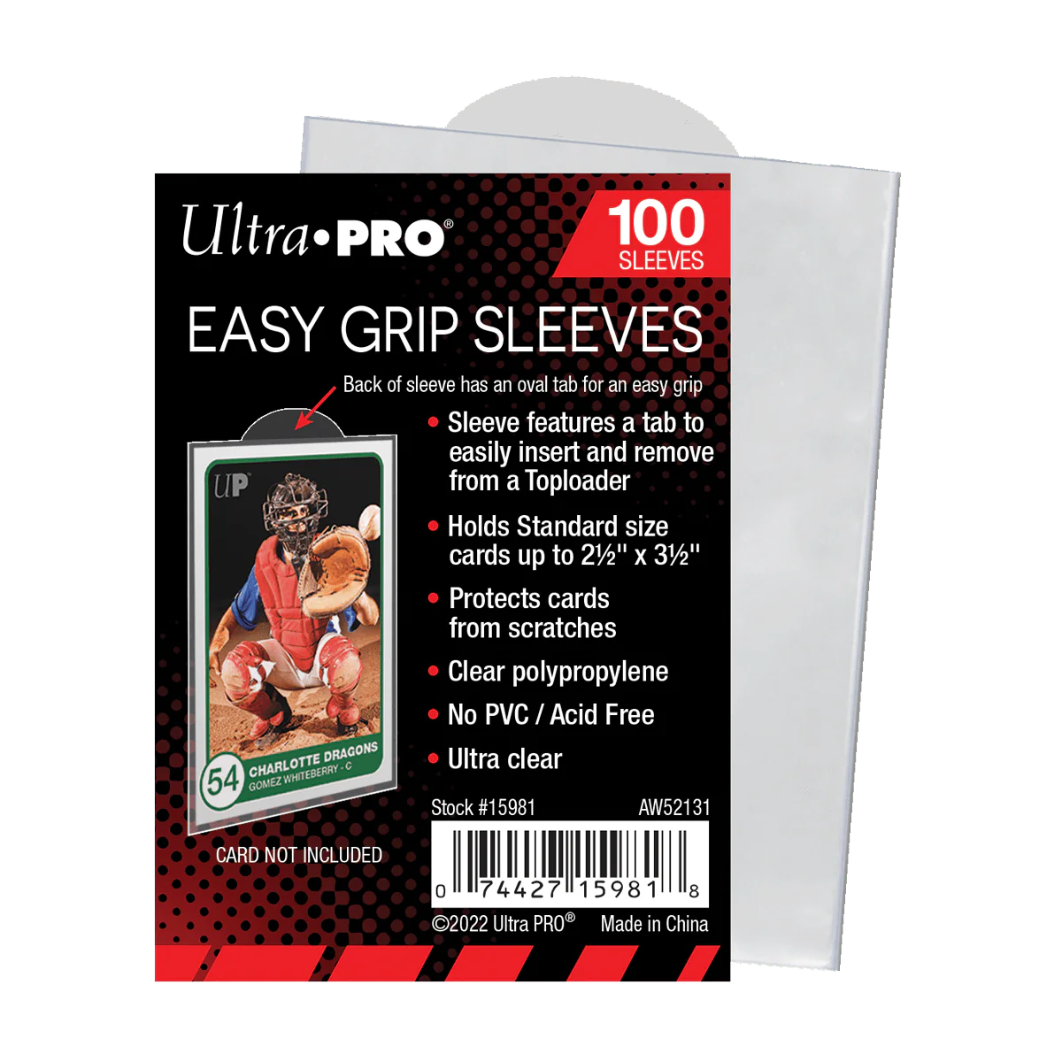 Ultra Pro - 2.5"x3.5" Easy Grip Card Sleeves (100ct)