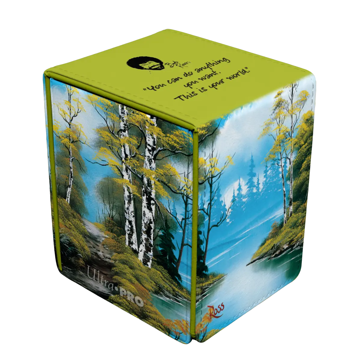 Ultra Pro: Bob Ross Lakeside Path Alcove - Flip Deck Box