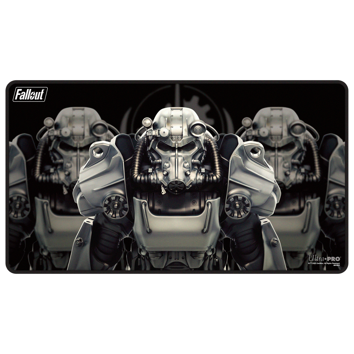 Ultra Pro - Brotherhood of Steel Black-Stitched Playmat for Bethesda - Fallout