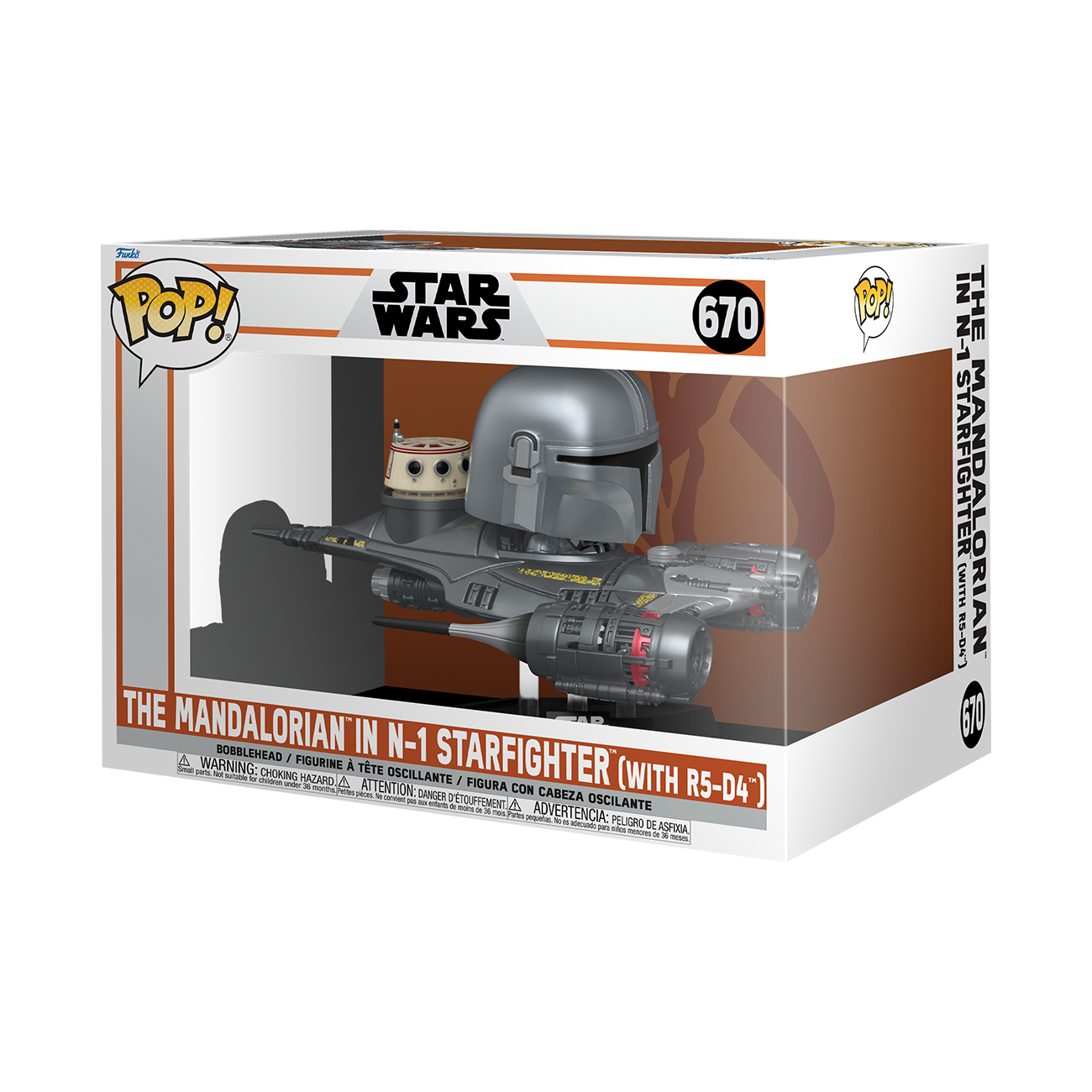 POP Ride: The Mandalorian in N-1 Starfighter (with R5-D4) - Exclusives