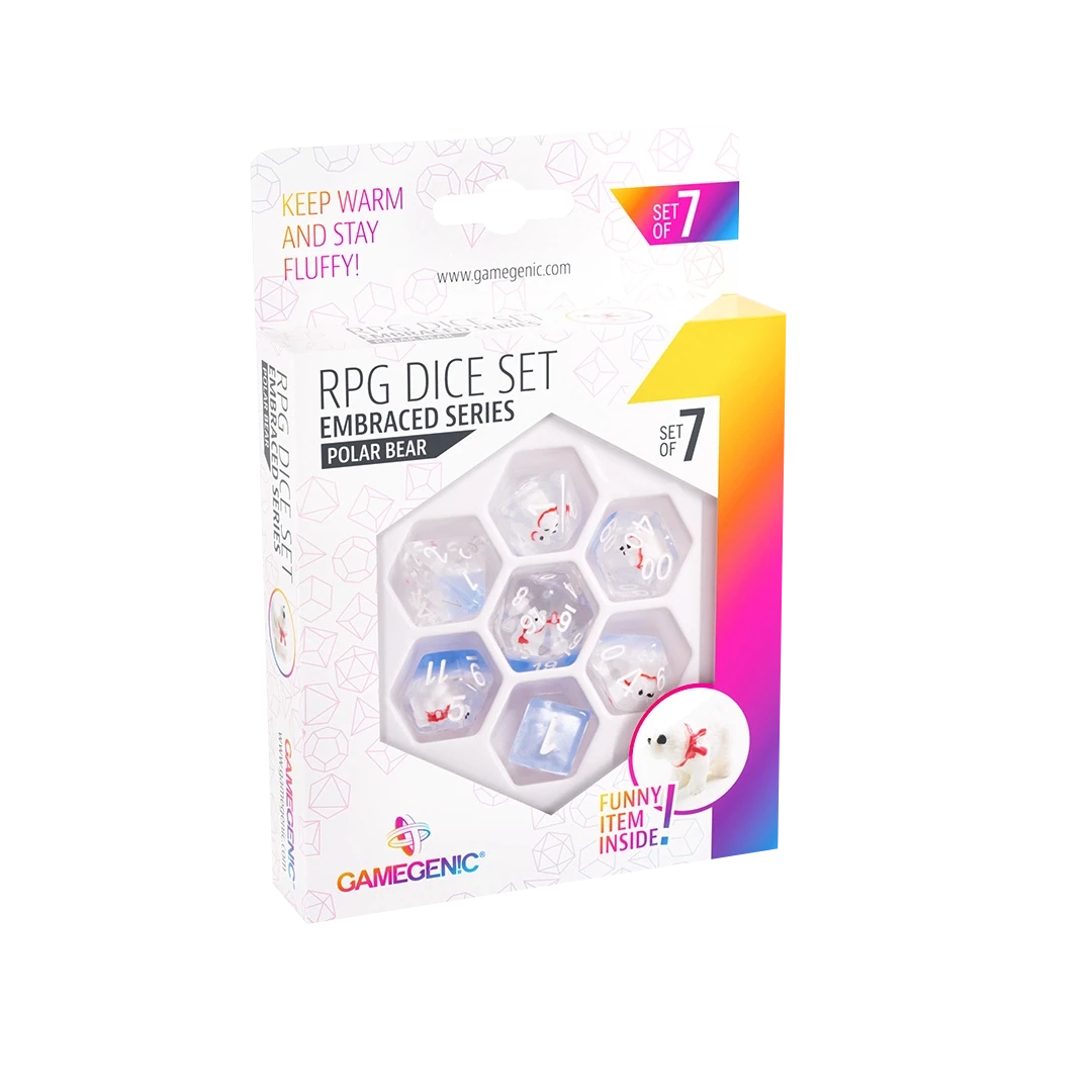 Gamegenic | RPG Dice Set | Embraced Series Polar Bear