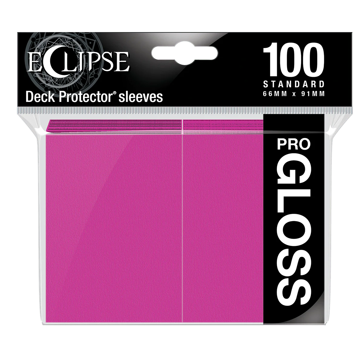 Ultra Pro - Eclipse Gloss Standard Sleeves: Hot Pink