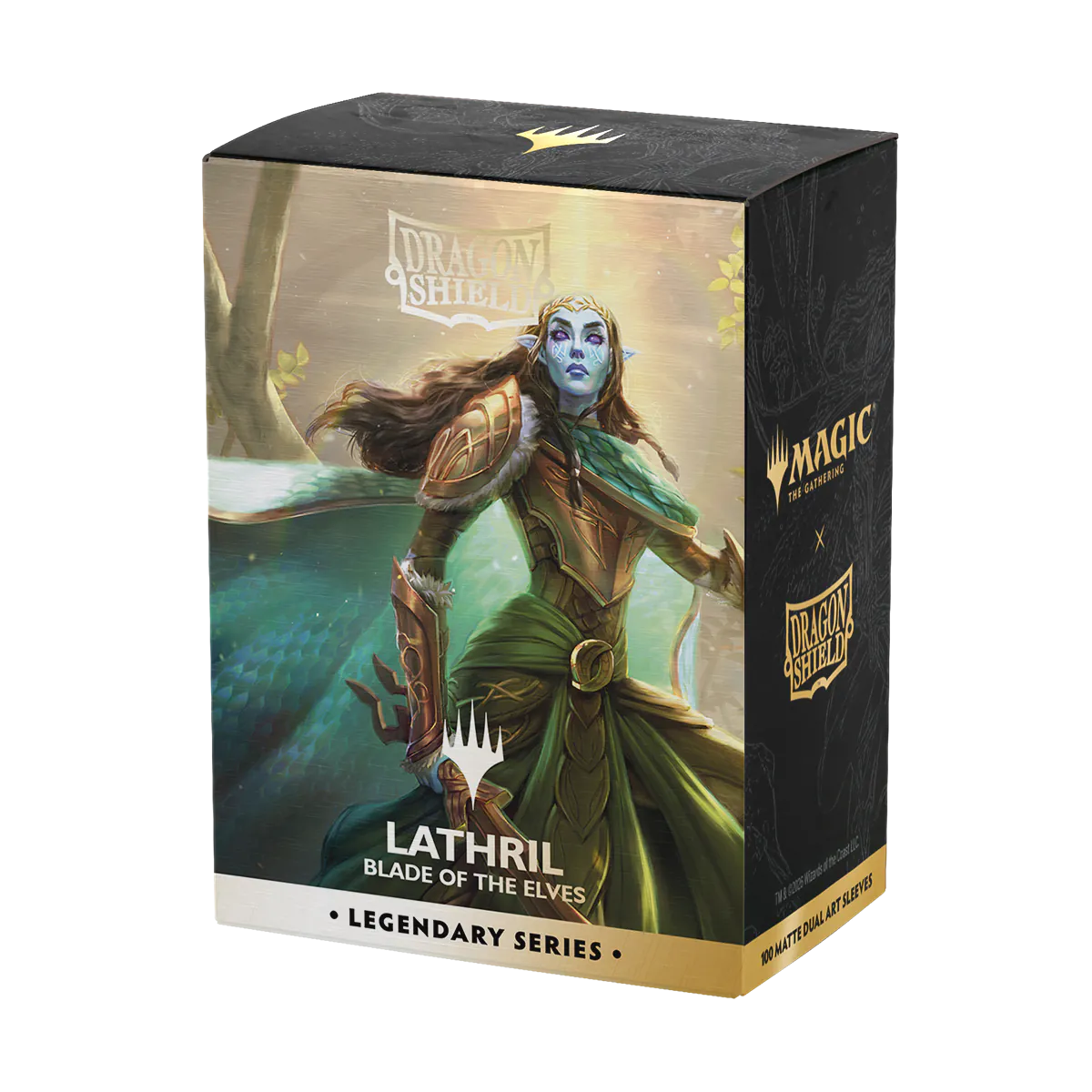 Dragon Shield | Legendary Series - Lathril, Blade of the Elves | Matte Dual Art Sleeves Standard Size