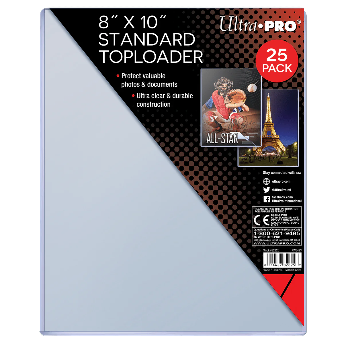 Ultra Pro | 8" x 10" | Toploader (25ct)