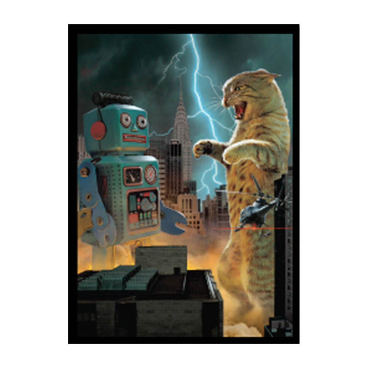 Ultra Pro | Movie Cats - Catzilla | Double-Matte White Core Sleeves (50 Stk.)