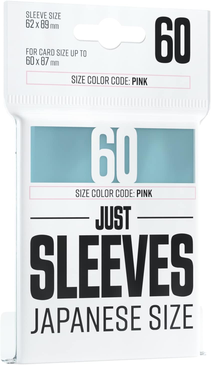 Gamegenic | Just Sleeves - Japanese Size Clear | 60 Sleeves