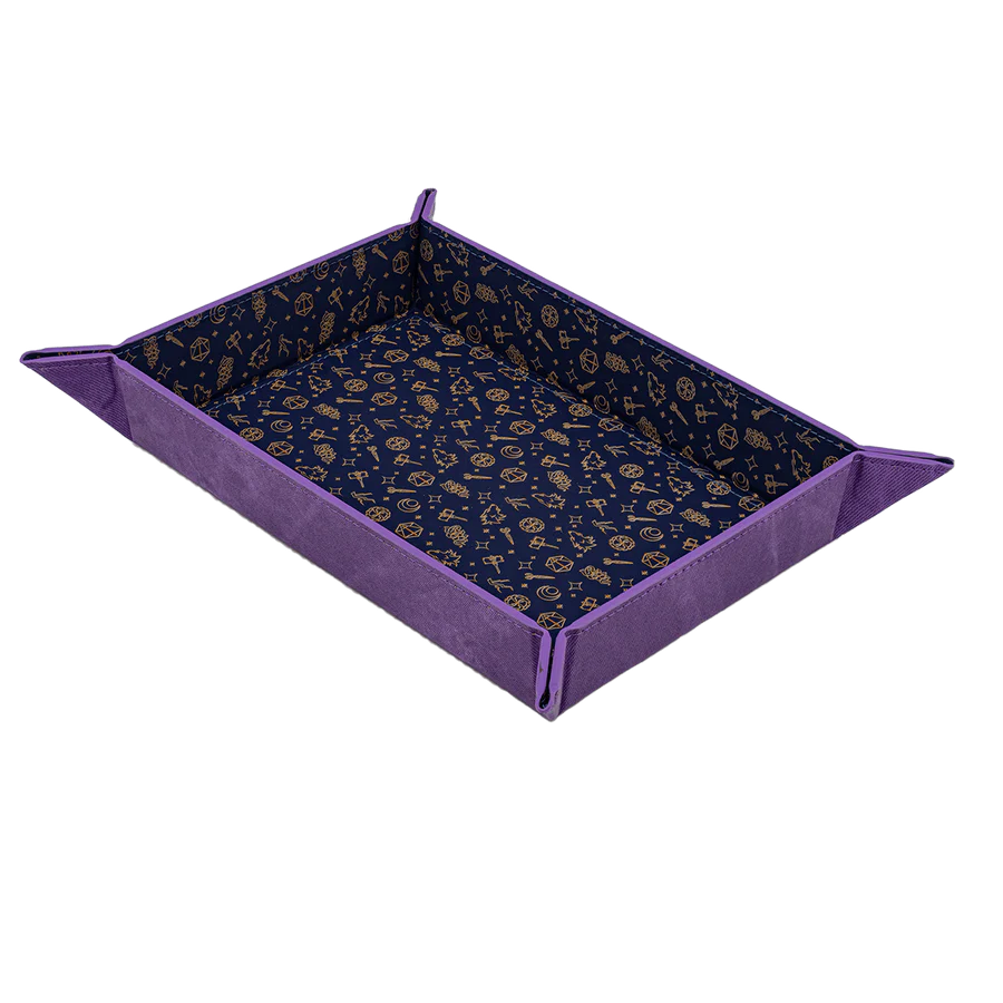 Ultra Pro : Printed Leatherette Folding Dice Tray featuring - Bells Hells Pattern from Critical Role