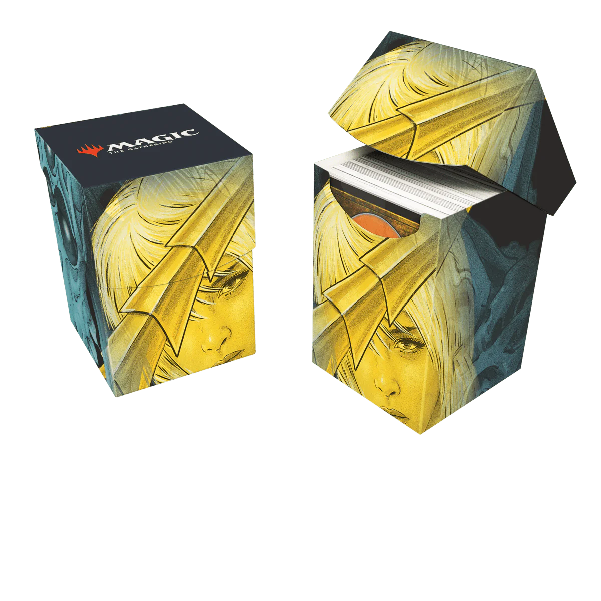 Ultra Pro: Duskmourn The Wandering Rescuer (Double Exposure Alt) - 100+ Deck Box