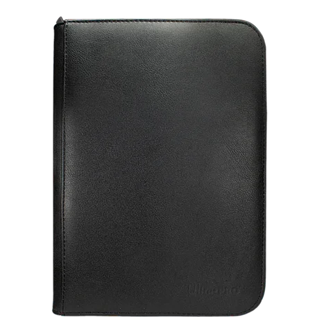 Ultra Pro | Vivid - Black | 4-Pocket Zippered PRO-Binder