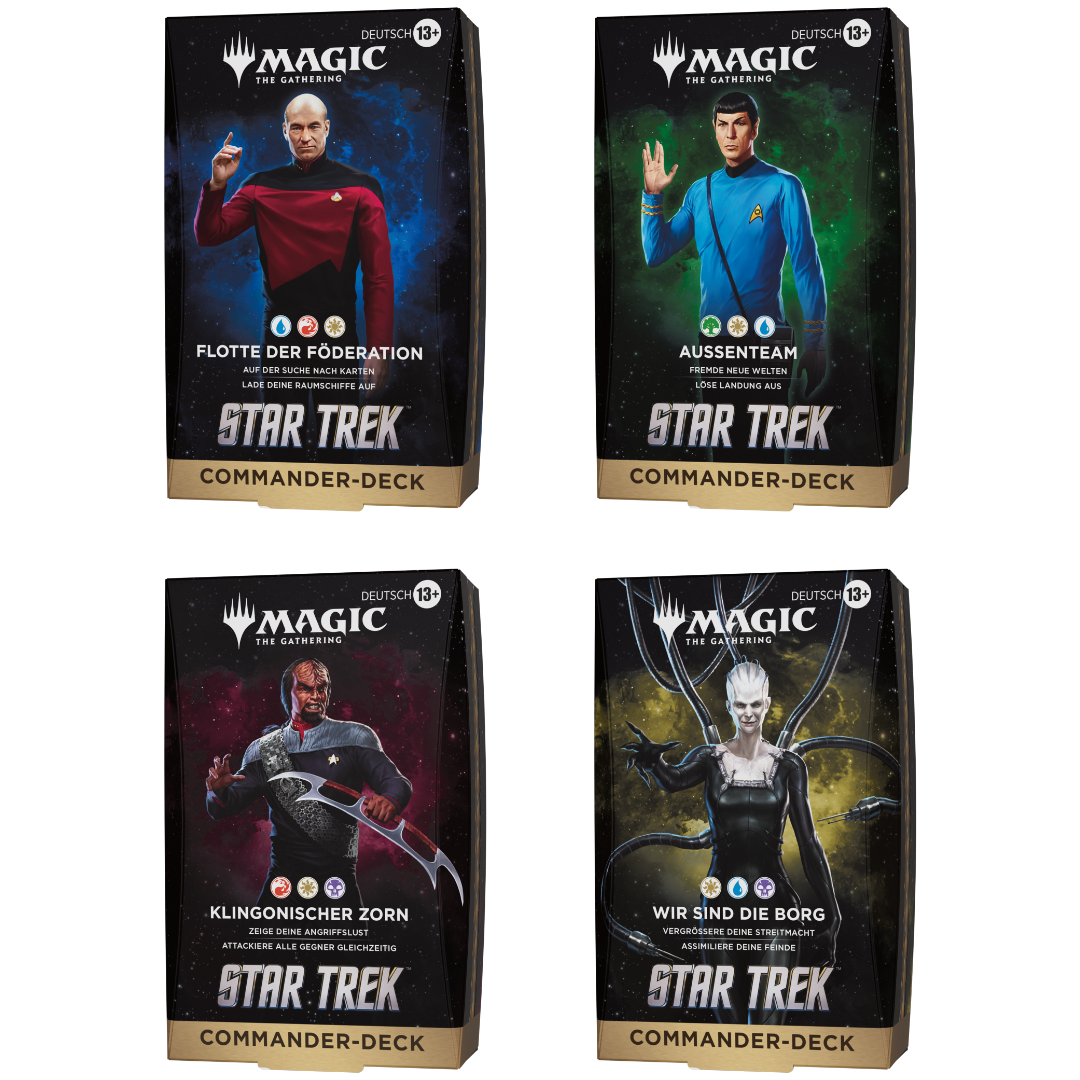 Magic: The Gathering | Star Trek | Commander Decks (4 Stk.) (DE)