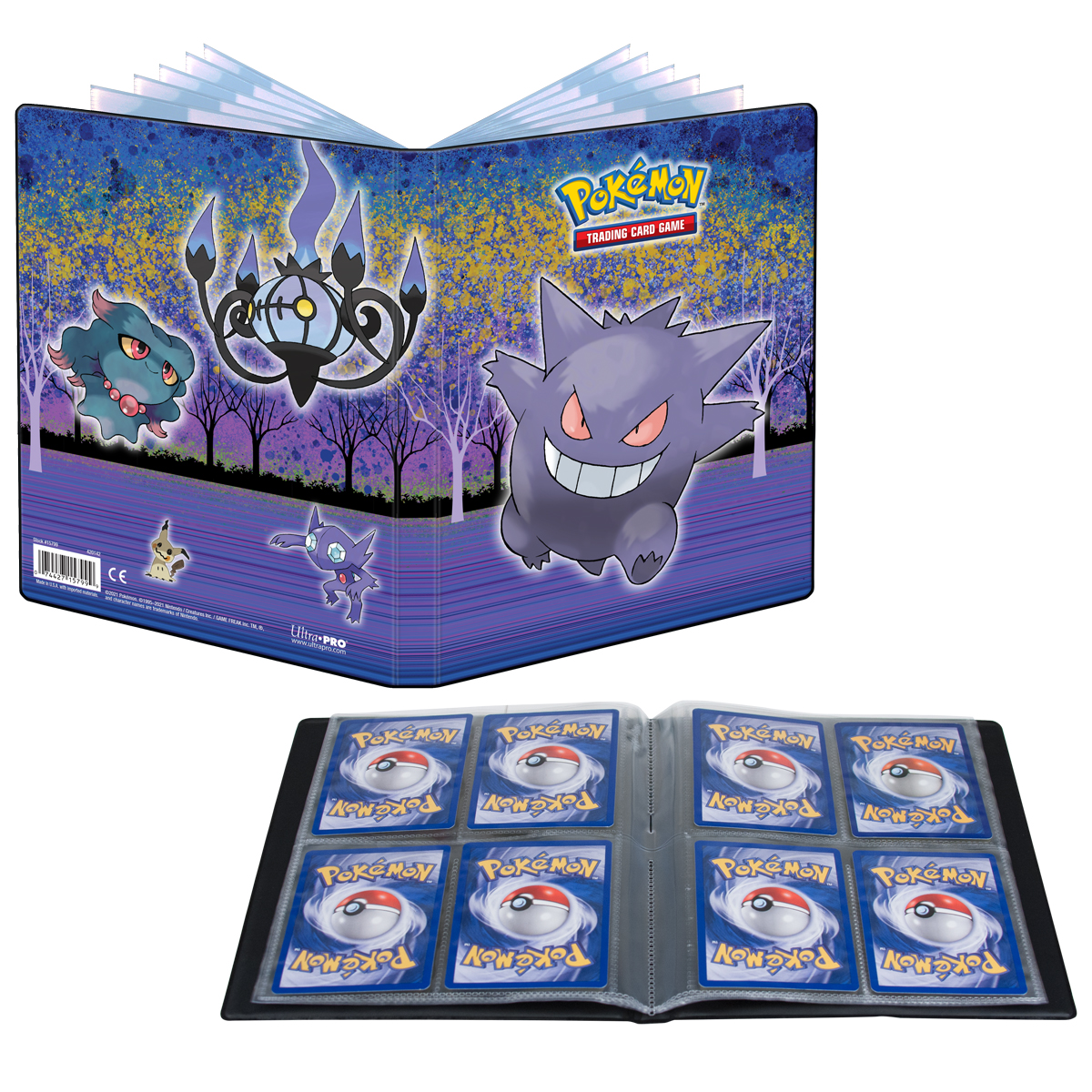 Ultra Pro | Gallery Series Haunted Hollow | 4-Pocket Portfolio For Pokemon